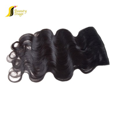 Wholesale price top quality virgin russian clip in hair extensions, brazilean hair extensions with clips #27